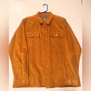 Valor Men's Brown Corduroy Shirt Jacket Size L